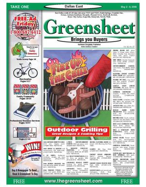 The Greensheet (Dallas, Tex.), Vol. 32, No. 27, Ed. 1 Friday, May 2, 2008