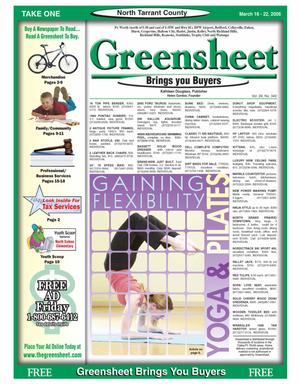 Primary view of object titled 'The Greensheet (Fort Worth, Tex.), Vol. 29, No. 340, Ed. 1 Thursday, March 16, 2006'.