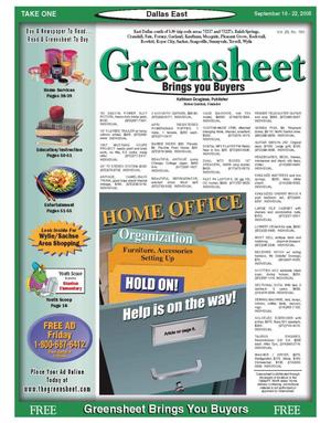 The Greensheet (Dallas, Tex.), Vol. 29, No. 160, Ed. 1 Friday, September 16, 2005