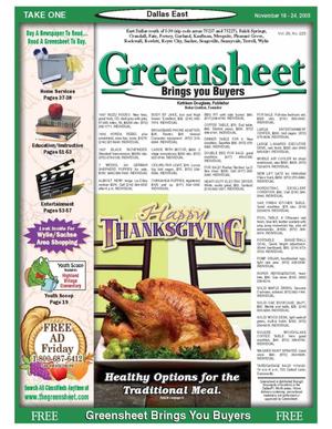 The Greensheet (Dallas, Tex.), Vol. 29, No. 223, Ed. 1 Friday, November 18, 2005