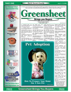 The Greensheet (Fort Worth, Tex.), Vol. 30, No. 95, Ed. 1 Thursday, July 13, 2006