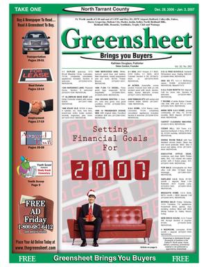 The Greensheet (Fort Worth, Tex.), Vol. 30, No. 263, Ed. 1 Thursday, December 28, 2006