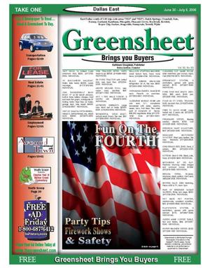 The Greensheet (Dallas, Tex.), Vol. 30, No. 83, Ed. 1 Friday, June 30, 2006