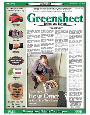 Primary view of object titled 'The Greensheet (Dallas, Tex.), Vol. 29, No. 209, Ed. 1 Friday, November 4, 2005'.