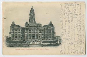 [Postcard of Tarrant County Courthouse]