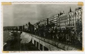 Primary view of object titled '[Promenade des Anglais at Nice, France]'.