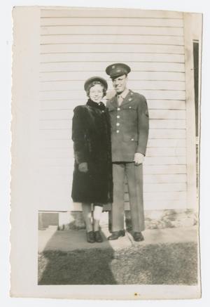 Primary view of object titled '[Photograph of Mr. and Mrs. Schumacher]'.