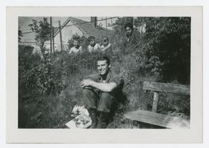 Primary view of object titled '[Man Sitting on the Ground]'.