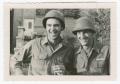 Photograph: [Two Soldiers Laughing Outdoors]