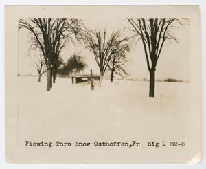 Plowing Thru Snow Osthoffen, Fr[ance]