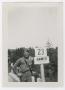 Thumbnail image of item number 1 in: '[Soldier Standing with a Sign for the Ammer River]'.