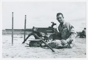 [Soldier Seated by Gun]