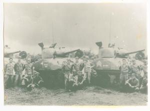 Primary view of object titled '[Three Tanks and Their Crews]'.