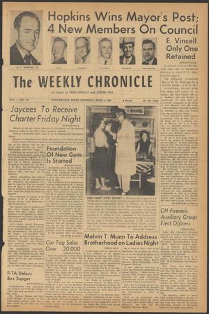 The Weekly Chronicle (Duncanville, Tex.), Vol. 1, No. 35, Ed. 1 Thursday, April 5, 1956
