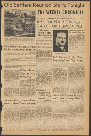 The Weekly Chronicle (Duncanville, Tex.), Vol. 1, No. 47, Ed. 1 Thursday, June 28, 1956