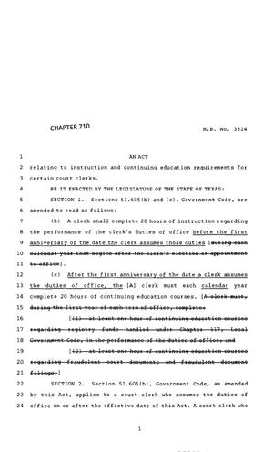 83rd Texas Legislature, Regular Session, House Bill 3314, Chapter 710