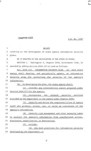 83rd Texas Legislature, Regular Session, Senate Bill 1597, Chapter 1222