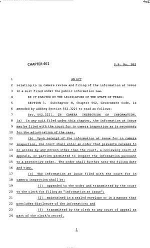 83rd Texas Legislature, Regular Session, Senate Bill 983, Chapter 461