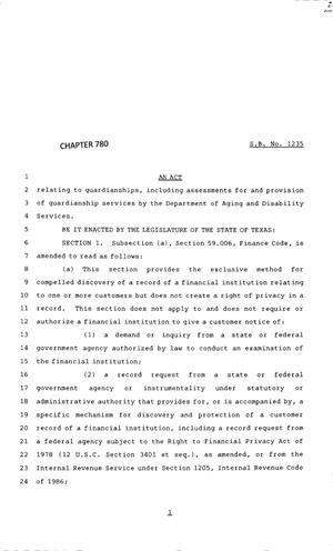 83rd Texas Legislature, Regular Session, Senate Bill 1235, Chapter 780