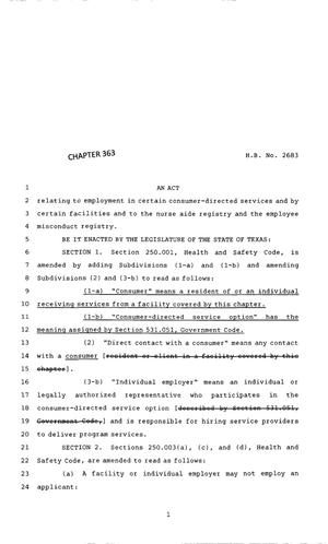 83rd Texas Legislature, Regular Session, House Bill 2683, Chapter 363