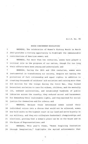 83rd Texas Legislature, Regular Session, House Concurrent Resolution 90