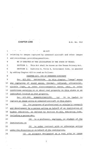 83rd Texas Legislature, Regular Session, House Bill 912, Chapter 1390