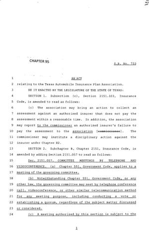 83rd Texas Legislature, Regular Session, Senate Bill 733, Chapter 95
