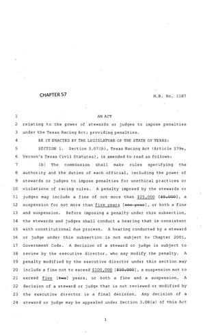 83rd Texas Legislature, Regular Session, House Bill 1187, Chapter 57