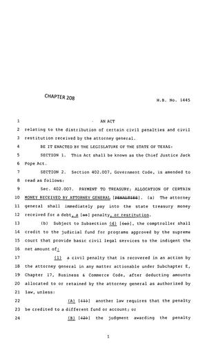 83rd Texas Legislature, Regular Session, House Bill 1445, Chapter 208