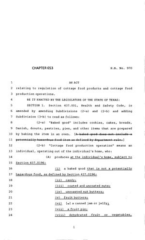 83rd Texas Legislature, Regular Session, House Bill 970, Chapter 653