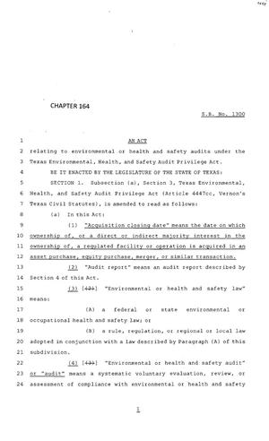 83rd Texas Legislature, Regular Session, Senate Bill 1300, Chapter 164