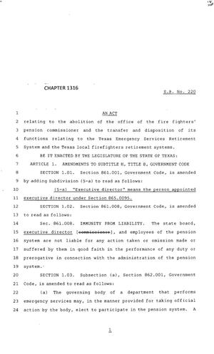 83rd Texas Legislature, Regular Session, Senate Bill 220, Chapter 1316