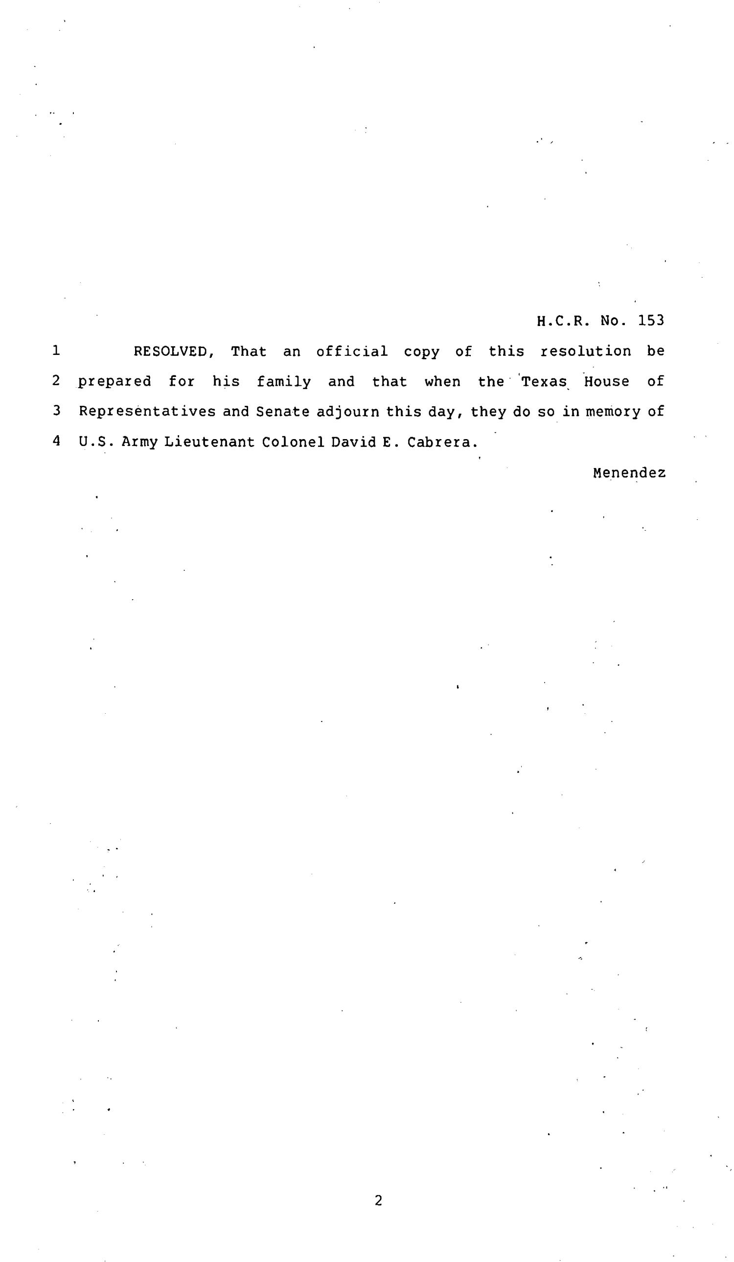 83rd Texas Legislature, Regular Session, House Concurrent Resolution 153
                                                
                                                    [Sequence #]: 2 of 4
                                                