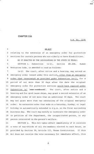 83rd Texas Legislature, Regular Session, Senate Bill 1236, Chapter 116