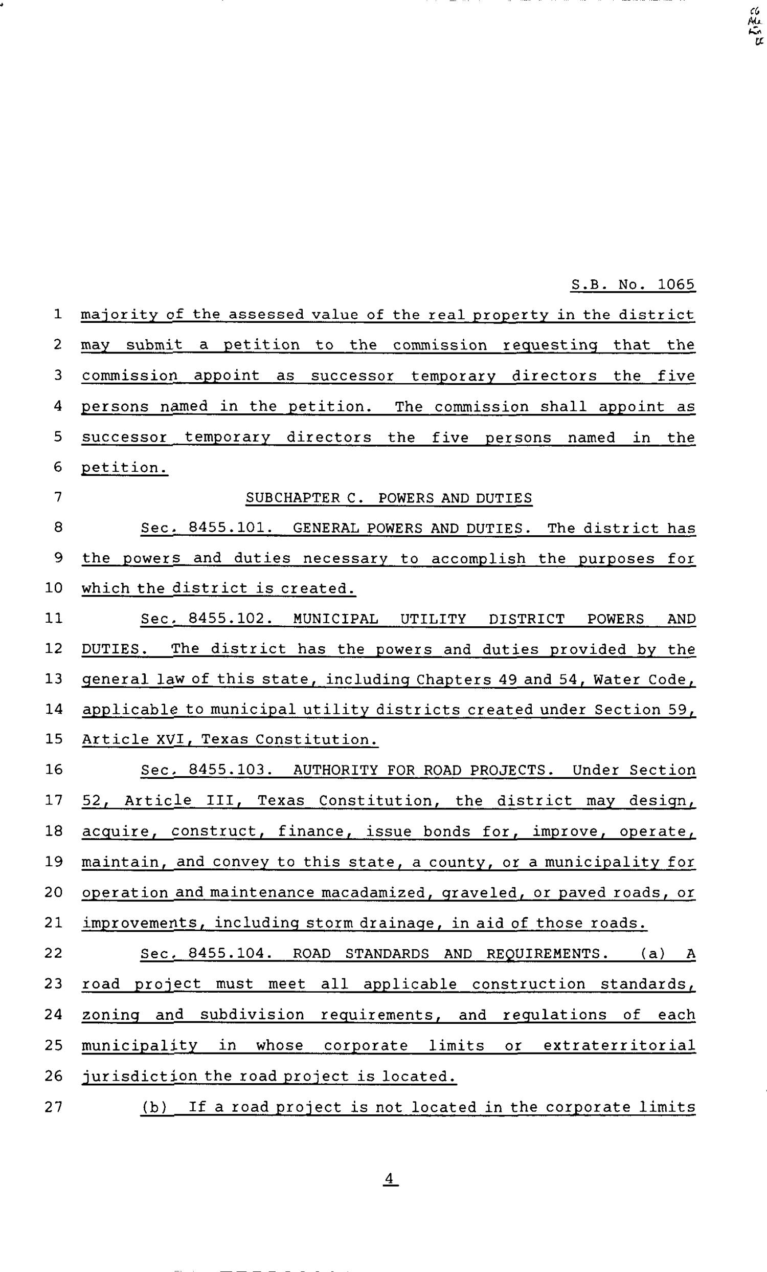 83rd Texas Legislature, Regular Session, Senate Bill 1065, Chapter 769
                                                
                                                    [Sequence #]: 4 of 12
                                                