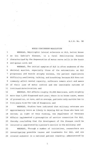83rd Texas Legislature, Regular Session, House Concurrent Resolution 98