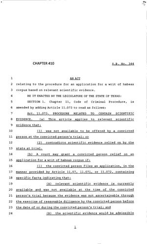 83rd Texas Legislature, Regular Session, Senate Bill 344, Chapter 410