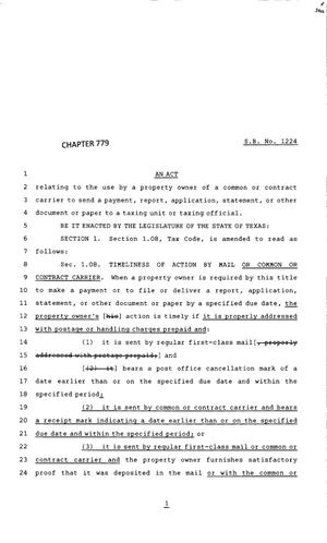 83rd Texas Legislature, Regular Session, Senate Bill 1224, Chapter 779