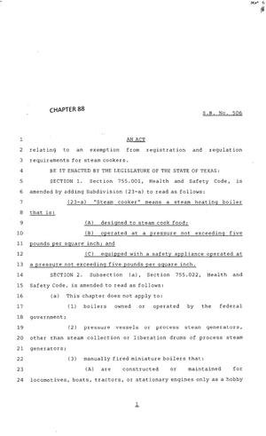 83rd Texas Legislature, Regular Session, Senate Bill 506, Chapter 88