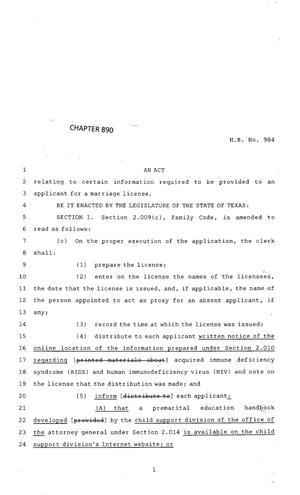 83rd Texas Legislature, Regular Session, House Bill 984, Chapter 890