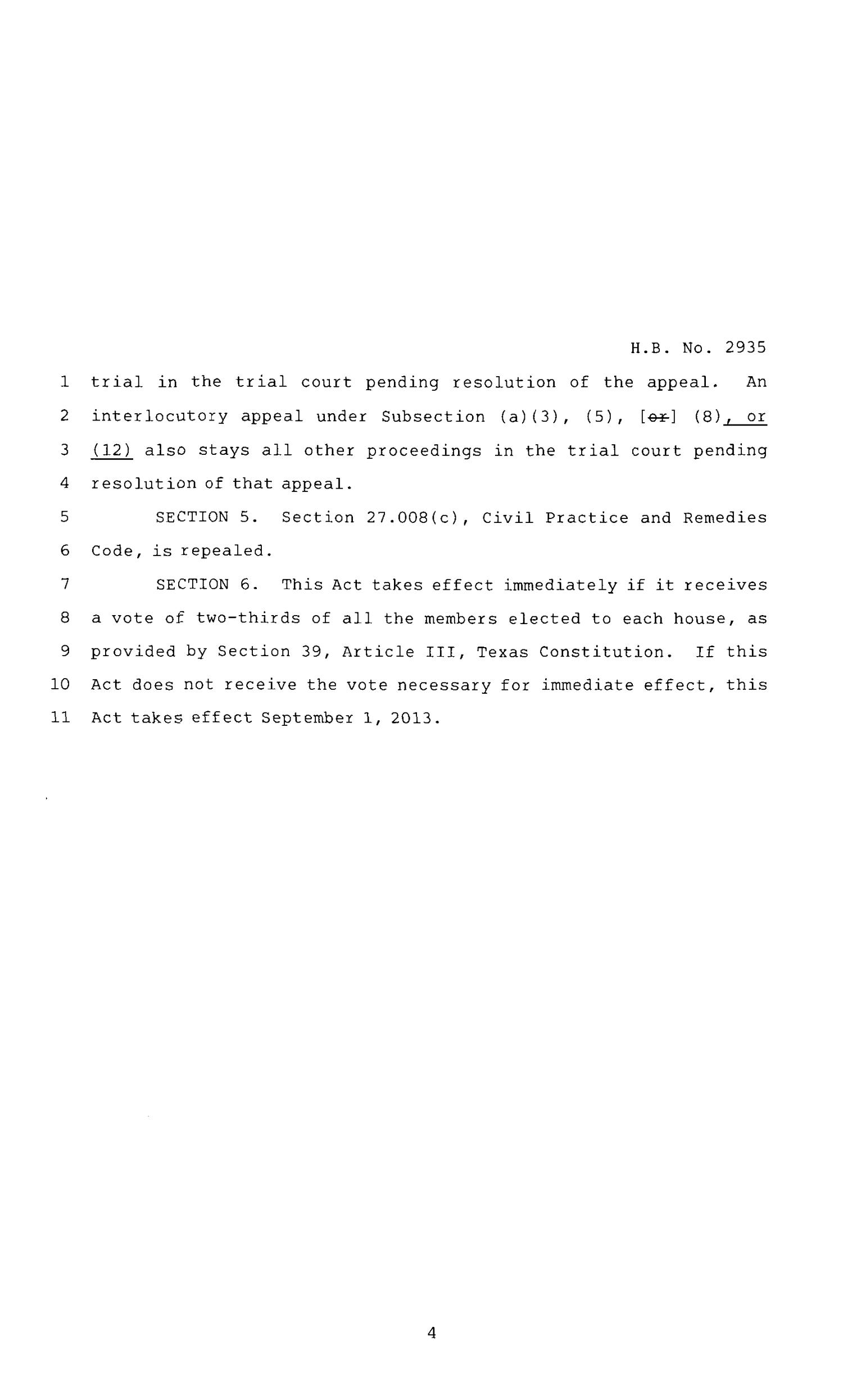 83rd Texas Legislature, Regular Session, House Bill 2935, Chapter 1042
                                                
                                                    [Sequence #]: 4 of 5
                                                