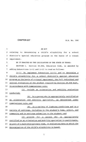 83rd Texas Legislature, Regular Session, House Bill 590, Chapter 637