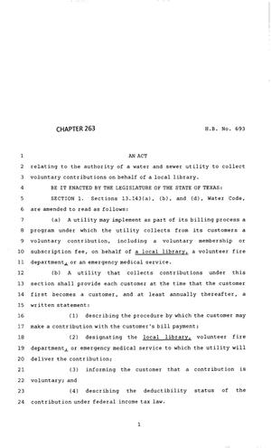 83rd Texas Legislature, Regular Session, House Bill 693, Chapter 263