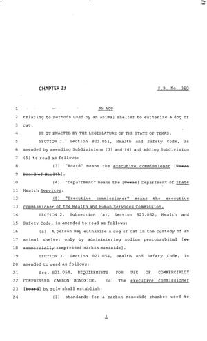 83rd Texas Legislature, Regular Session, Senate Bill 360, Chapter 23