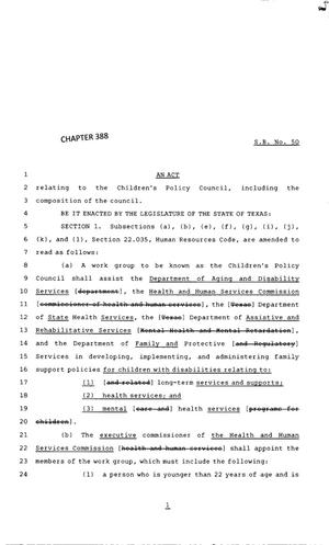 83rd Texas Legislature, Regular Session, Senate Bill 50, Chapter 388