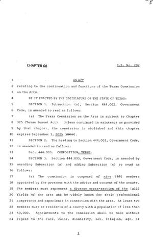 83rd Texas Legislature, Regular Session, Senate Bill 202, Chapter 68