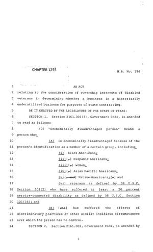 83rd Texas Legislature, Regular Session, House Bill 194, Chapter 1255
