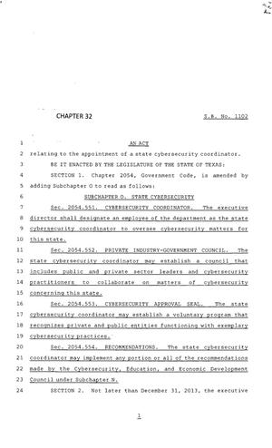83rd Texas Legislature, Regular Session, Senate Bill 1102, Chapter 32