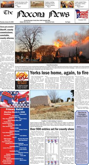 The Nocona News (Nocona, Tex.), Vol. 102, No. 31, Ed. 1 Thursday, January 10, 2008