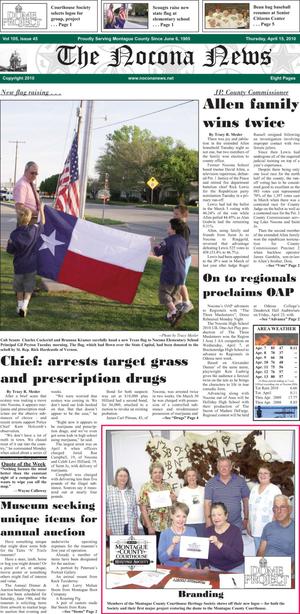 The Nocona News (Nocona, Tex.), Vol. 105, No. 45, Ed. 1 Thursday, April 15, 2010